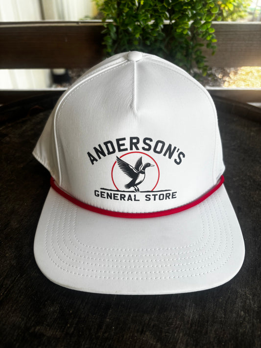Andersons Hat Sun Scene White/Red