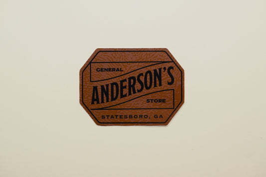 Anderson's Leather Decal