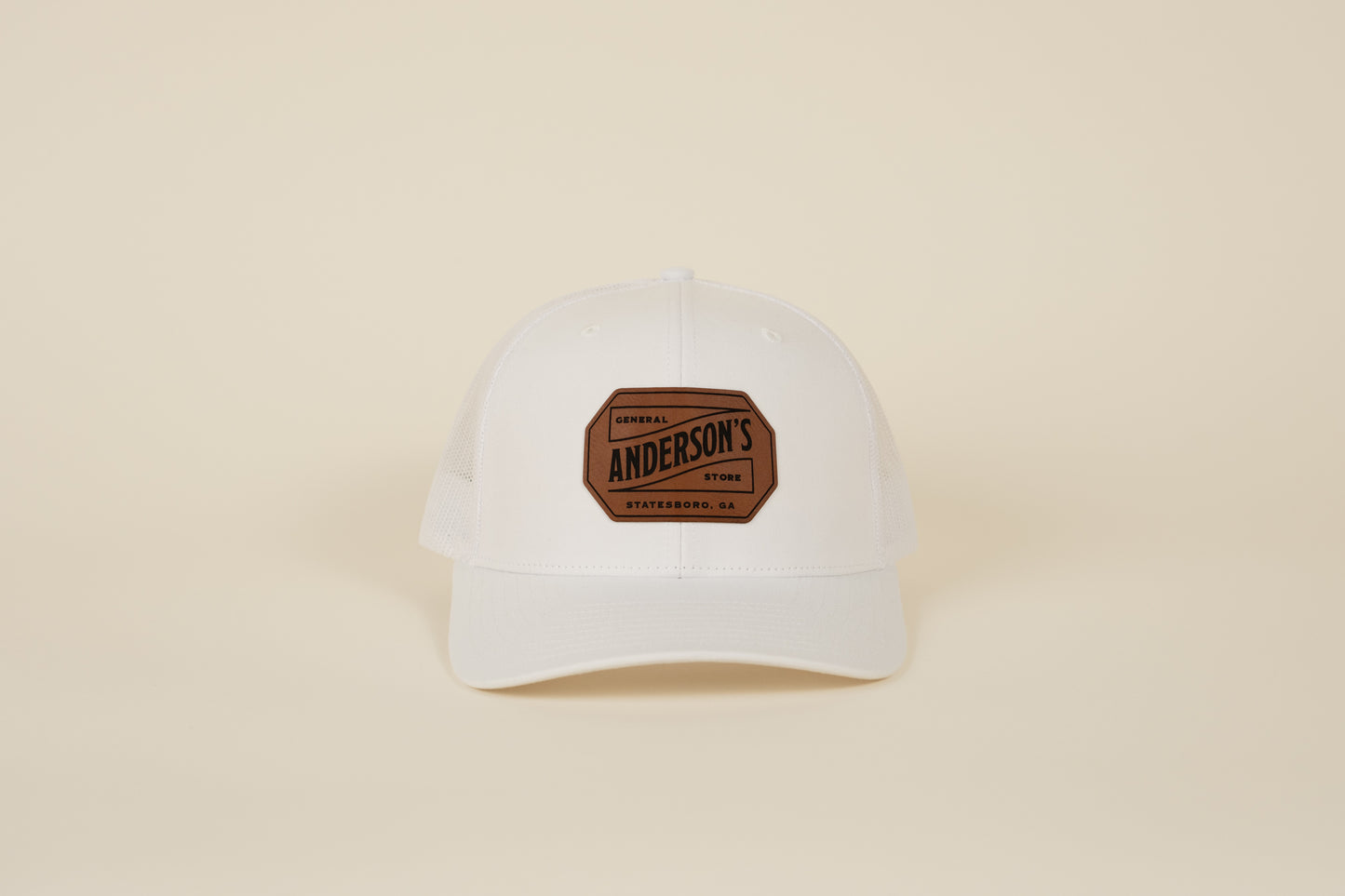 Leather Logo Patch Trucker Hat