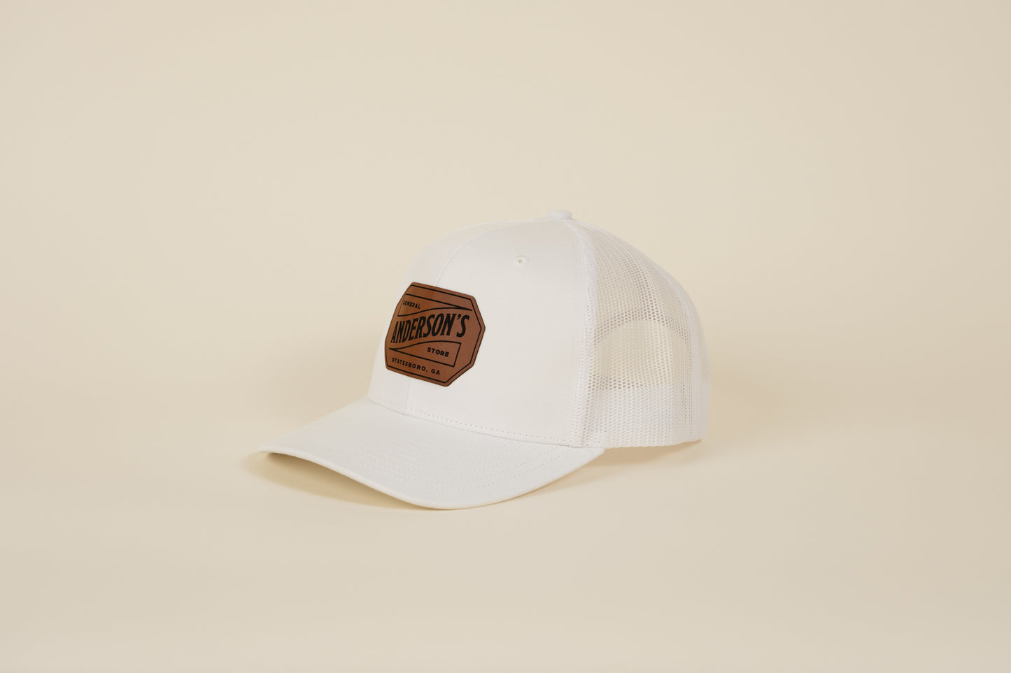 Leather Logo Patch Trucker Hat