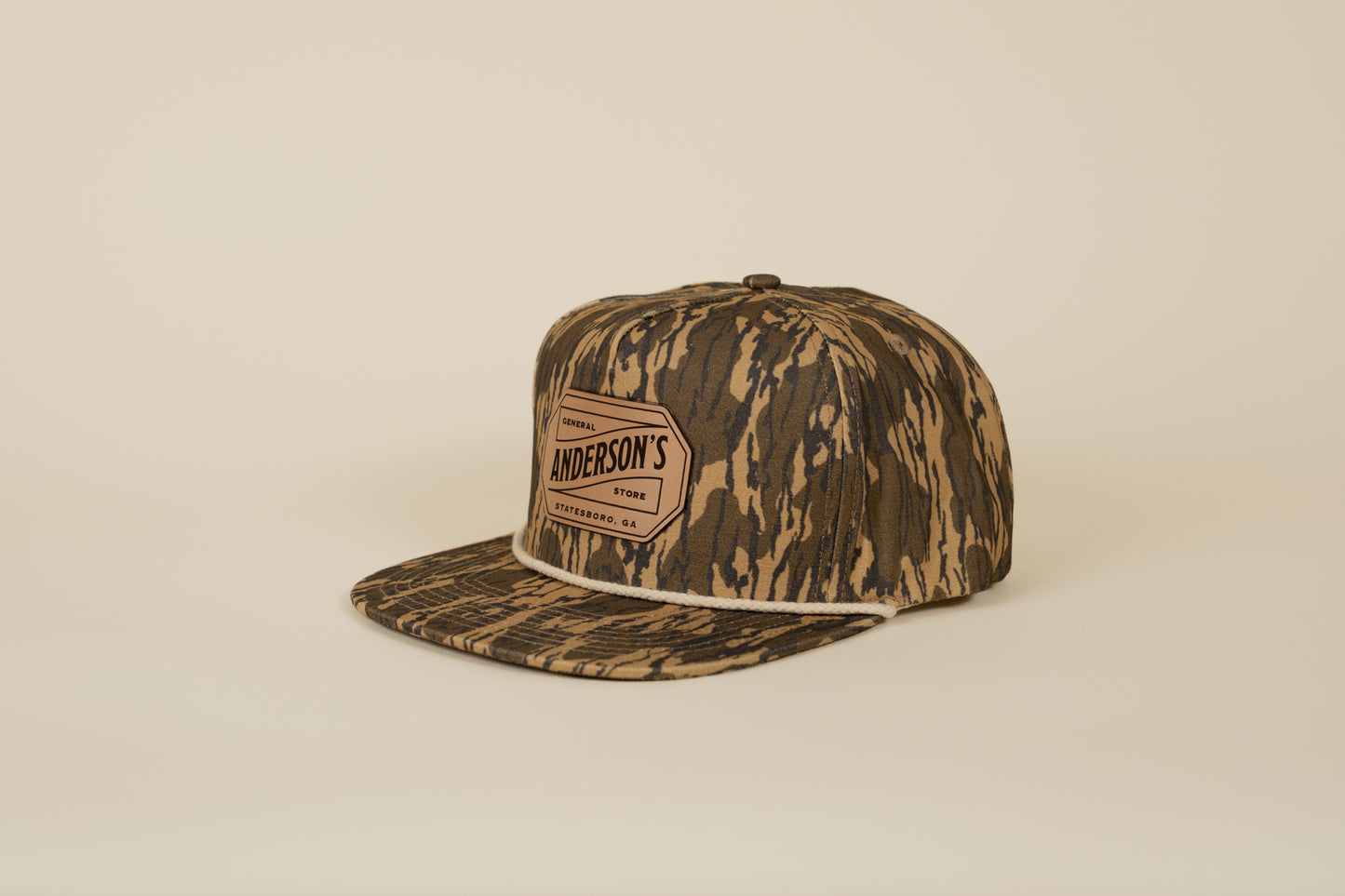 Leather Logo Patch Rope Hat