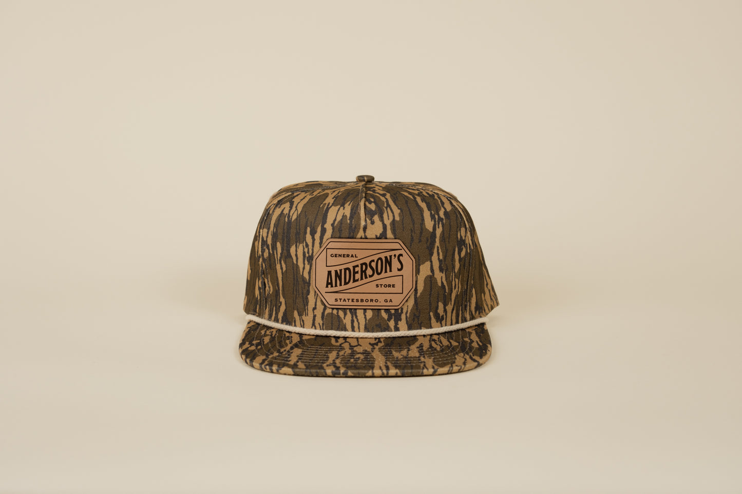 Leather Logo Patch Rope Hat