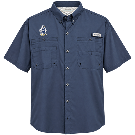 GS Gus Logo Columbia TAMIAMI Short Sleeve Navy