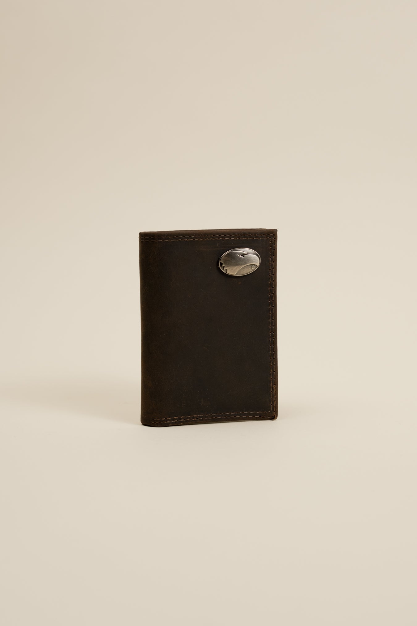 Light Brown Crazy Horse Tri-Fold Wallet