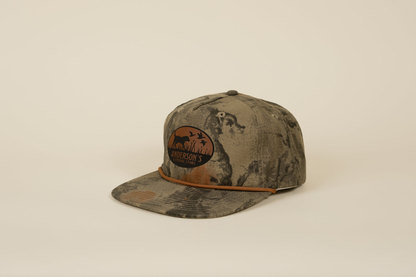 Leather Logo Patch Rope Hat