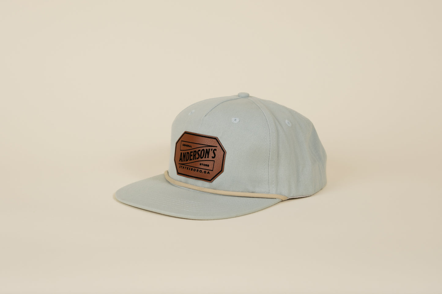 Leather Logo Patch Rope Hat