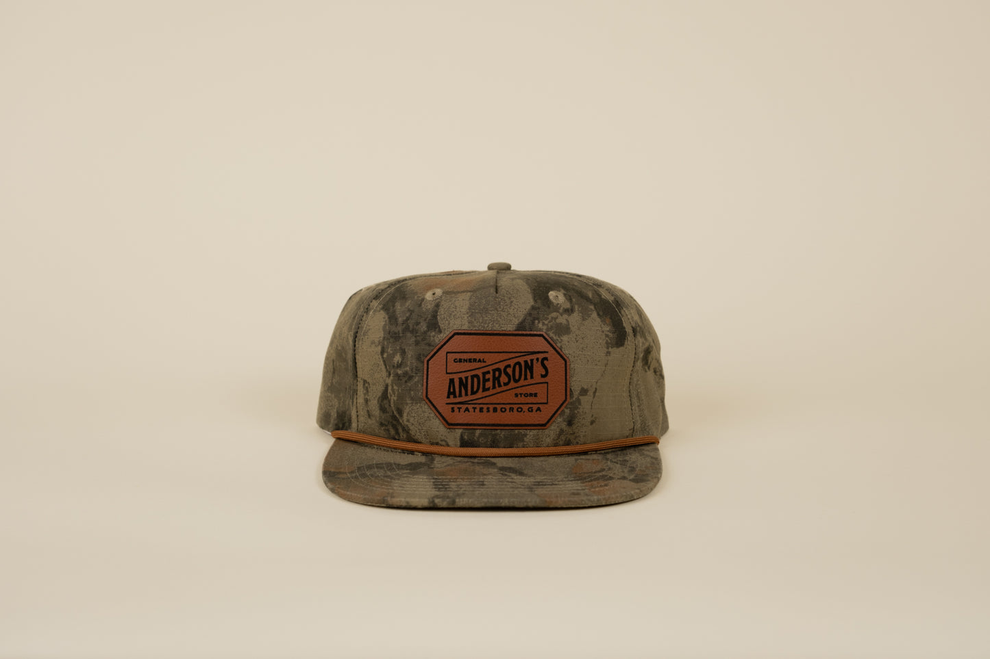 Leather Logo Patch Rope Hat