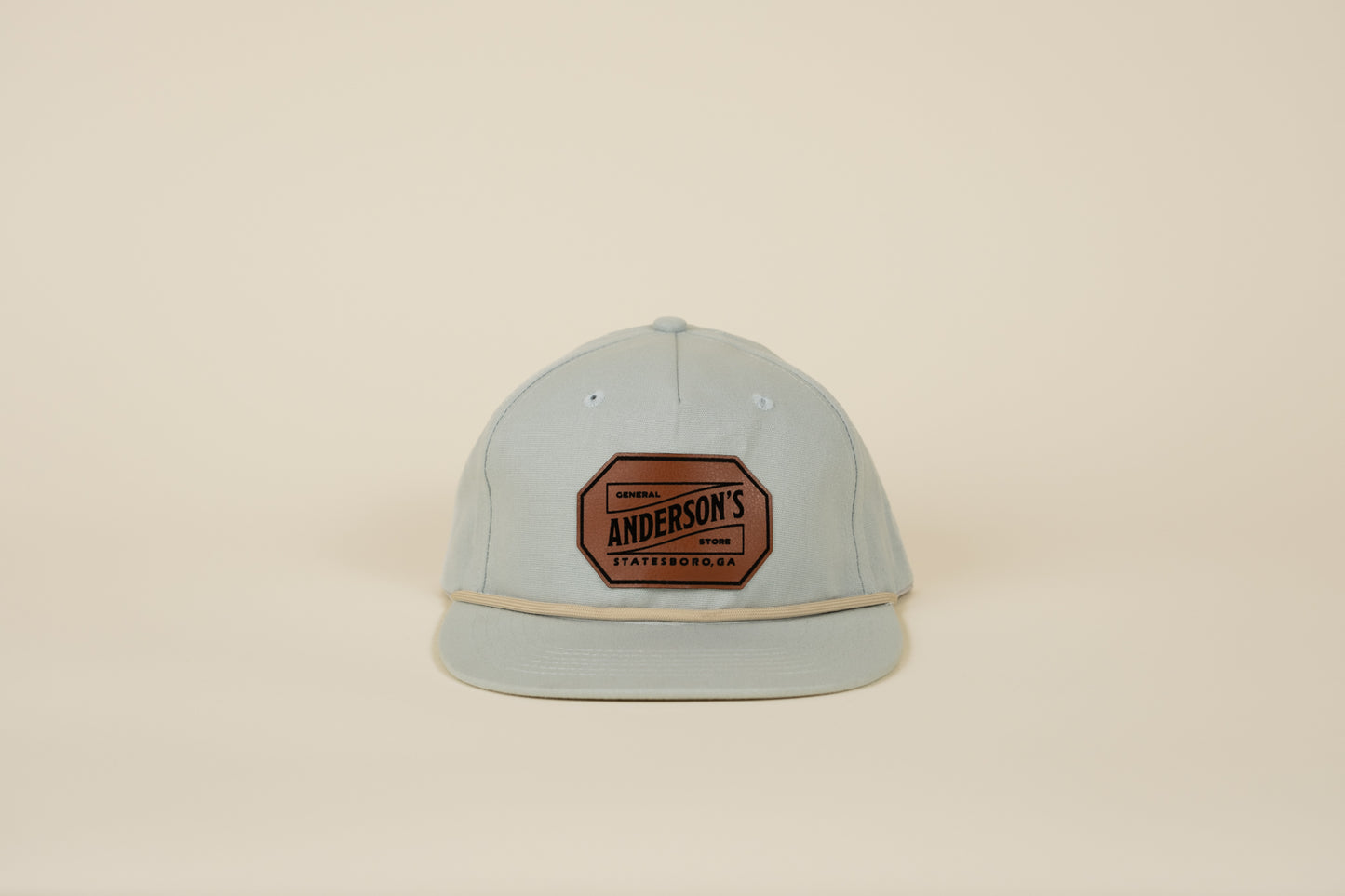 Leather Logo Patch Rope Hat