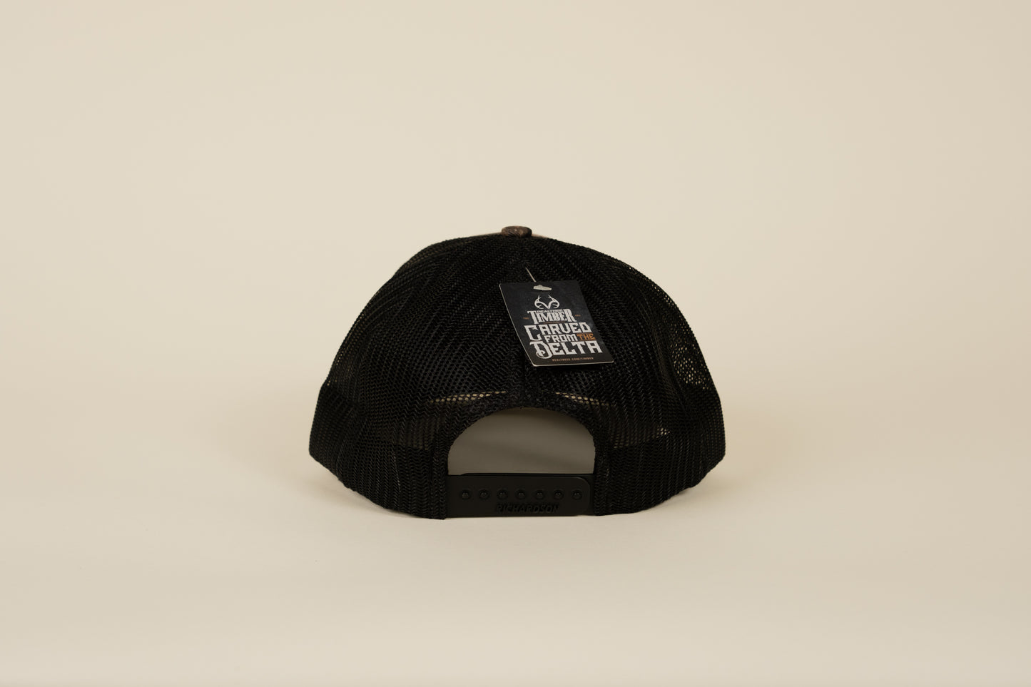 Leather Turkey Track Patch Trucker Hat