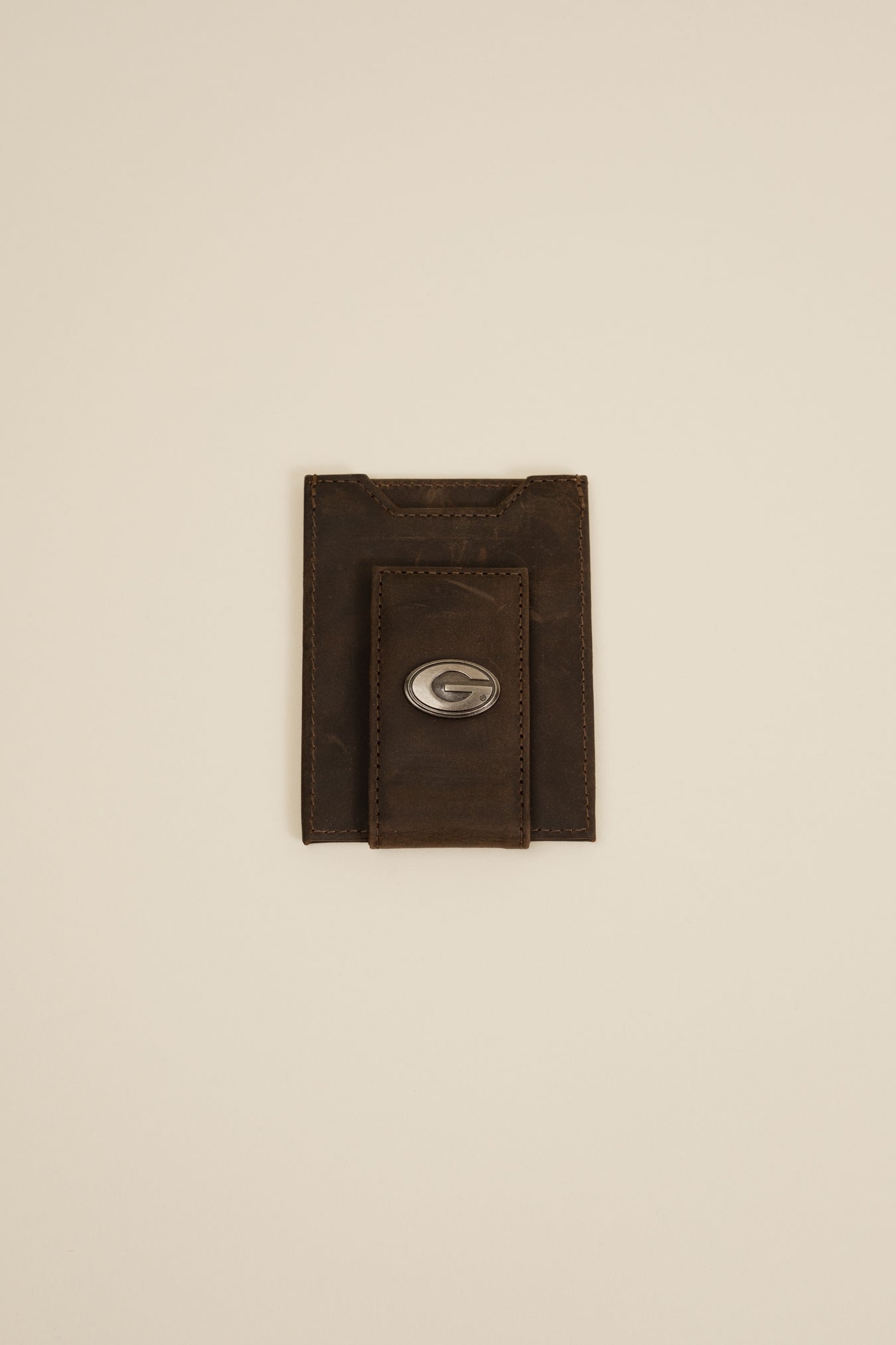 Light Brown Crazy Horse Front Pocket Wallet