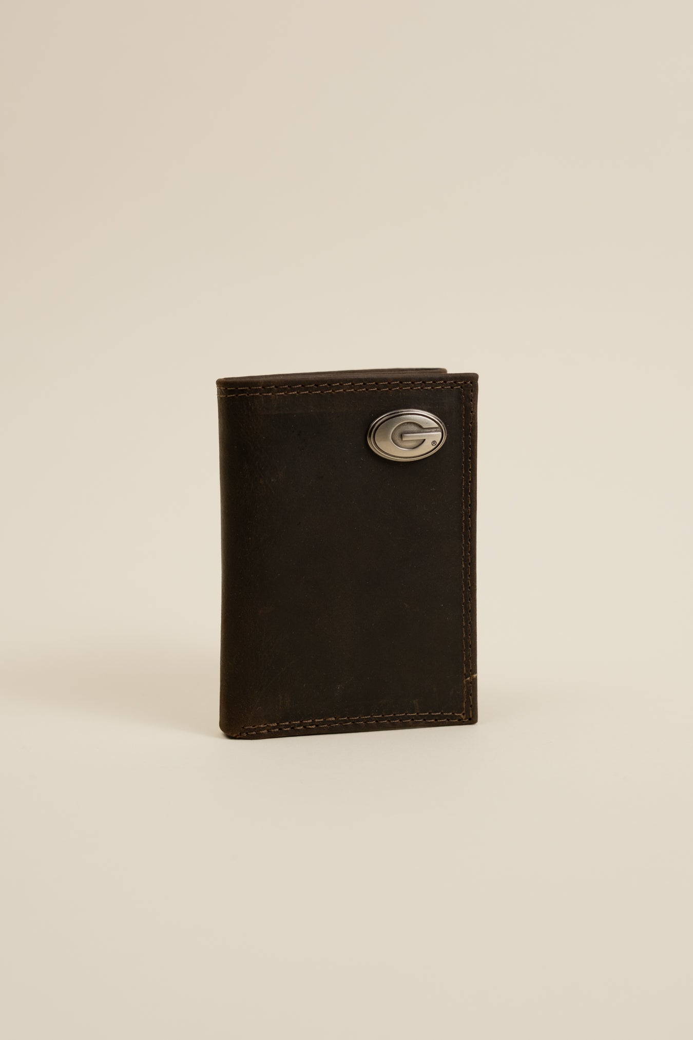 Light Brown Crazy Horse Tri-Fold Wallet